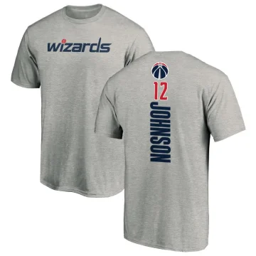 Tre Johnson Men's Washington Wizards Ash Backer T-Shirt