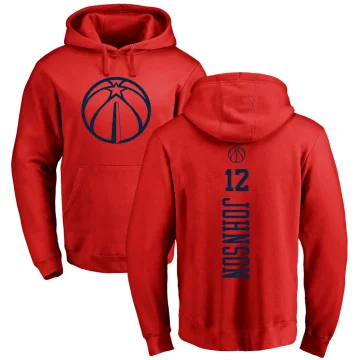 Tre Johnson Men's Washington Wizards Branded One Color Backer Pullover Hoodie Red