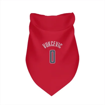 Tristan Vukcevic Washington Wizards  Dog & Cat Pet Bandana - Red