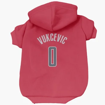 Tristan Vukcevic Washington Wizards  Dog & Cat Pet Hoodie - Red