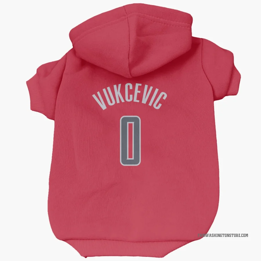 Tristan Vukcevic Washington Wizards  Dog & Cat Pet Hoodie - Red