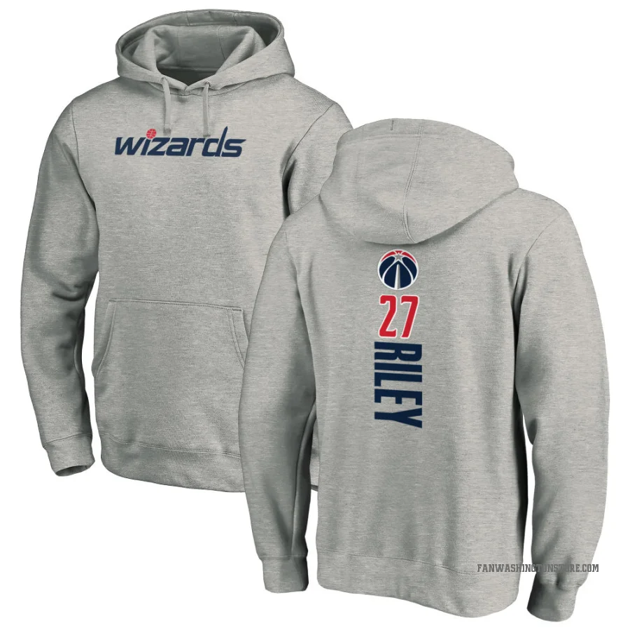 Will Riley Youth Washington Wizards Branded Ash Backer Pullover Hoodie